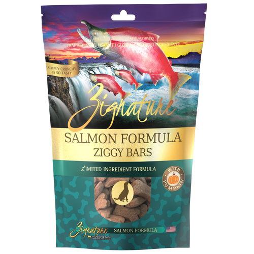 Zignature Ziggy Bars Salmon Formula Dog Treats (12-oz)