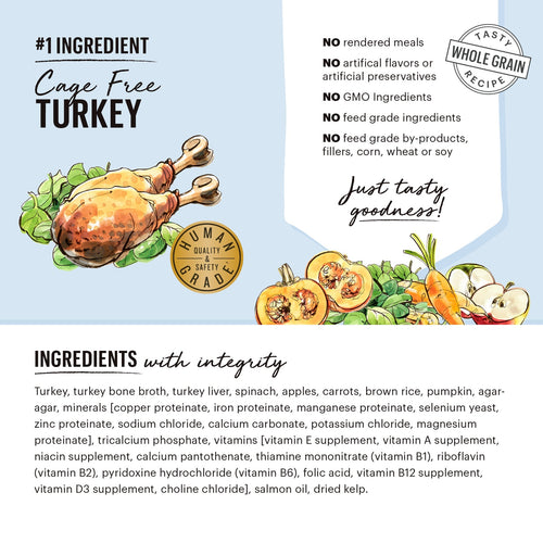 Copy of The Honest Kitchen Turkey & Autumn Veggies Butcher Block Pâté Wet Dog Food (10.5 oz)