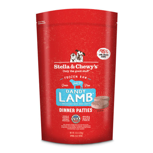 Stella & Chewy's Frozen Raw Dandy Lamb Patties for Dogs (6-lb)