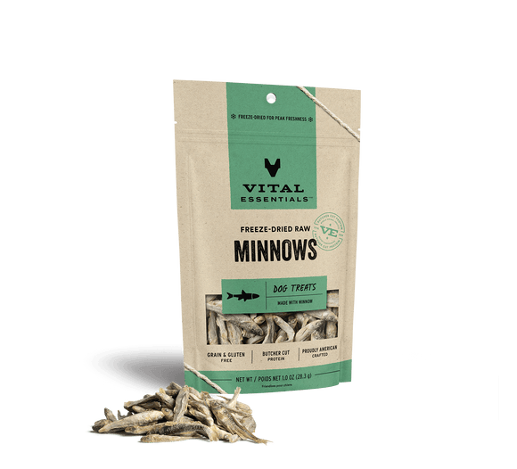 Vital Essentials Freeze Dried Raw Minnows Dog Treats (1 Oz)