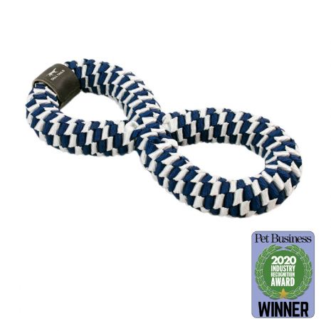 Tall Tails Navy Braided Infinity Tug Toy (11)