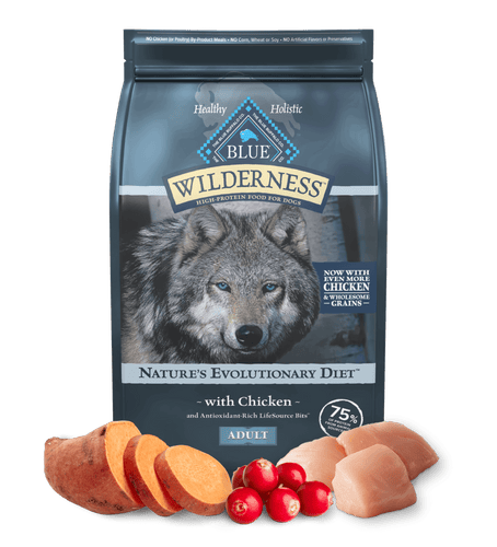 Blue Buffalo Blue Wilderness Chicken with Wholesome Grains Recipe Adult Dry Dog Food (28 lbs)