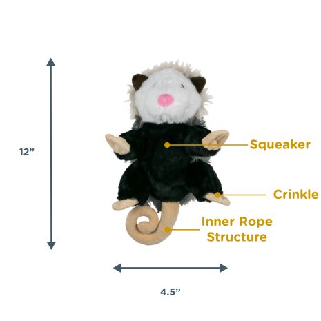 Tall Tails Possum Rope Body Dog Toy (12)