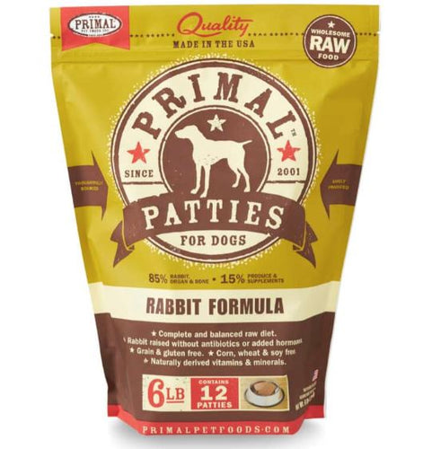 Primal Pet Foods Canine Raw Frozen Patties (.75 lb)