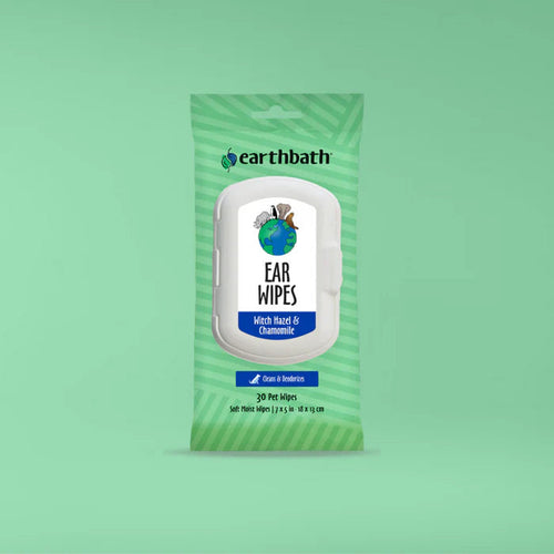 Earthbath Ear Wipes with Witch Hazel & Chamomile for Dogs and Cats