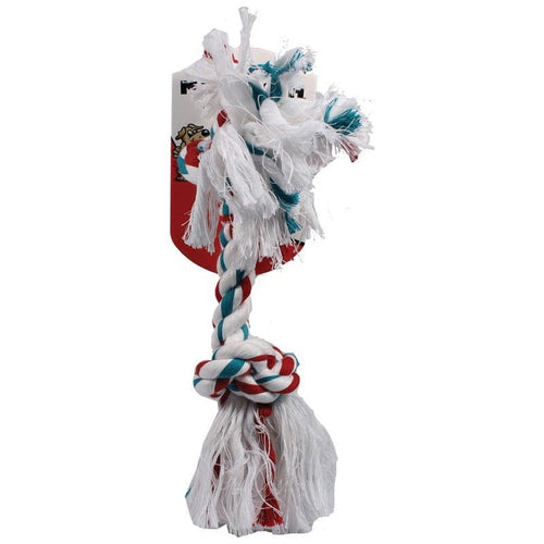 Mammoth Flossy Chews Color Rope Bone Dog Toy