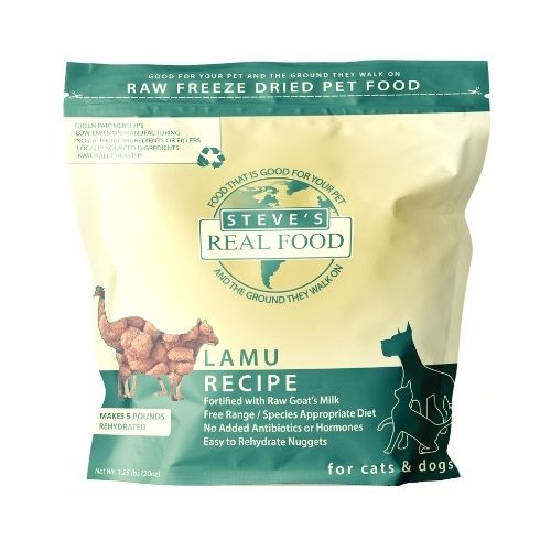 Steve's Real Food Freeze-Dried Dog Food Lamu (Lamb + Emu) Diet (1.25 lb)