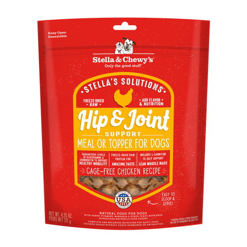 Stella & Chewy's Stella's Solutions Grain Free Hip & Joint Boost Cage Free Chicken Dinner Morsels Freeze-Dried Raw Dog Food (13-oz)