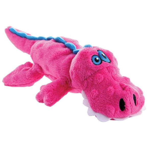 GODOG JUST FOR ME GATOR DOG TOY (PINK)