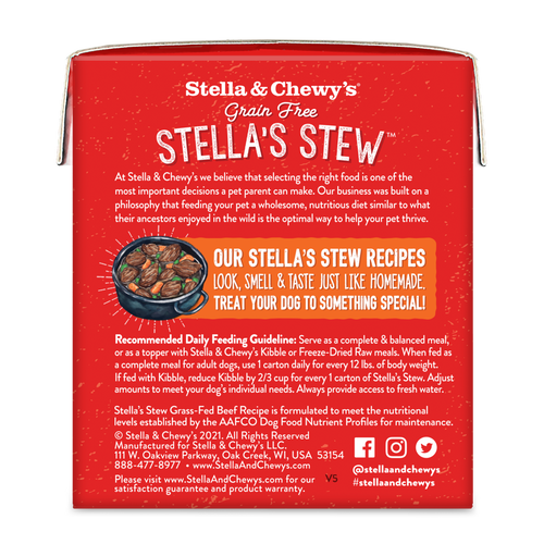 Stella & Chewy's Stella's Stew Grass Fed Beef Recipe (11-oz)