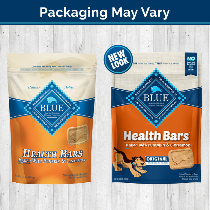 Blue Health Bars Baked With Pumpkin & Cinnamon Dog Treats
