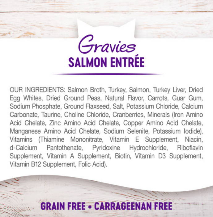 Wellness Natural Grain Free Gravies Salmon Dinner Canned Cat Food
