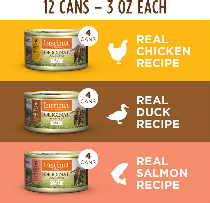 Instinct Grain-Free Recipe Variety Pack Canned Cat Food