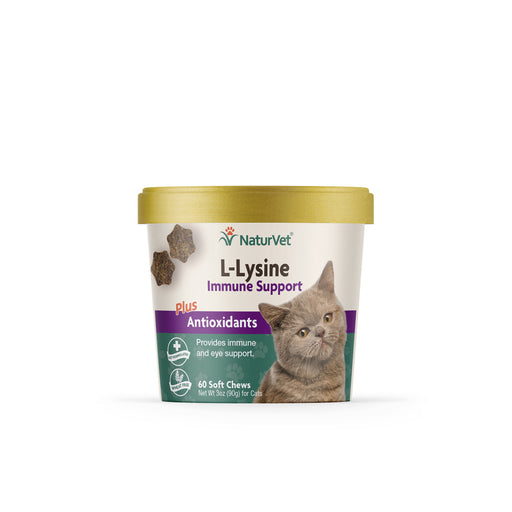NaturVet L-Lysine Immune Support Plus Antioxidants Soft Chews for Cats