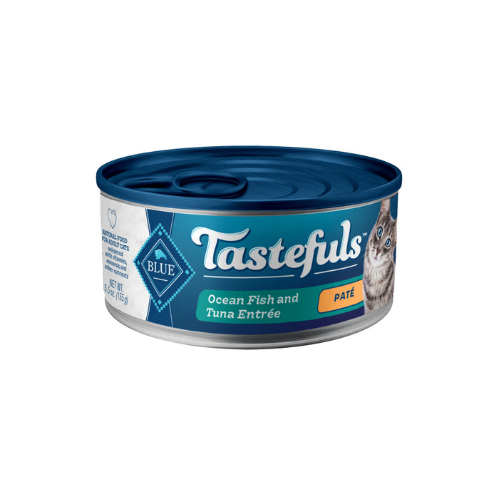 Blue Buffalo Tastefuls Adult Pate Ocean Fish & Tuna Entree Wet Cat Food