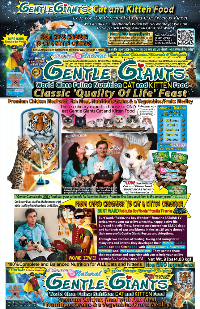 Gentle Giants Natural Non-GMO Chicken/Fish Cat & Kitten Food