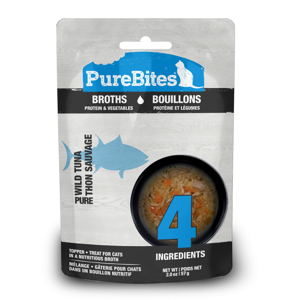 PureBites Broths Cat Treat Topper Tuna & Vegetables